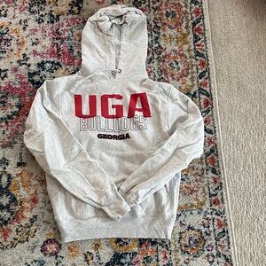 Champion Gray UGA Bulldogs Hoodie